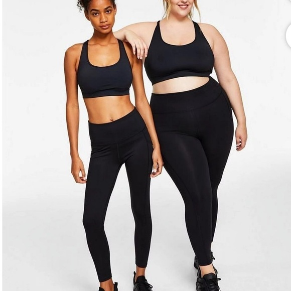 ID Ideology Women Compression High Waist
Side Pocket 7/8  Leggings Black - Picture 1 of 5